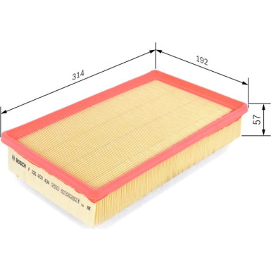 Luftfilter | PEUGEOT | F 026 400 434