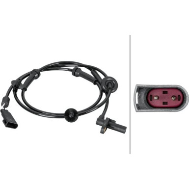 HELLA Sensor, Raddrehzahl 6PU 012 806-621