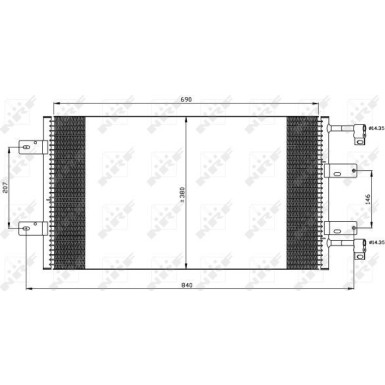Kondensator, Klimaanlage EASY FIT 35505