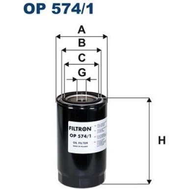 OP 574/1 Filter, Arbeitshydraulik