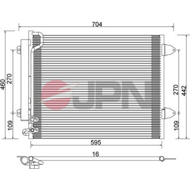 JPN Kondensator, Klimaanlage 60C9141-JPN