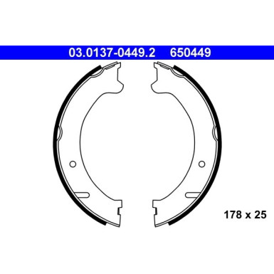 BREMSBACKENSATZ, FESTSTELLBREMSE | 03.0137-0449.2 BREMSBACKENSATZ, FESTSTELLBREMSE | 03.0137-0449.2