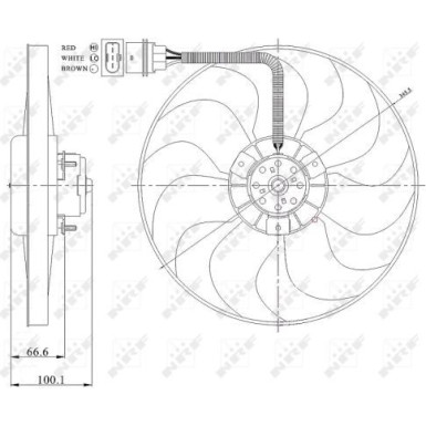 Lüfter, Motorkühlung | NRF47204 Lüfter, Motorkühlung | NRF47204