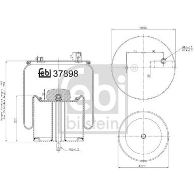 FEBI BILSTEIN Luftfeder | 37898