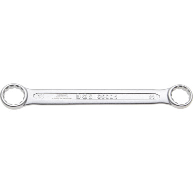 BGS Doppel-Ringschlüssel | extra flach | SW 14 x 15 mm | 30334