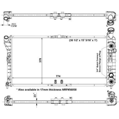 NRF Motorkühler | 56004