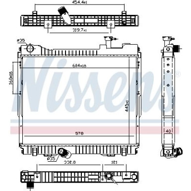 Wasserkühler PKW | Renault Maxity 2.5 D 06 | 68742