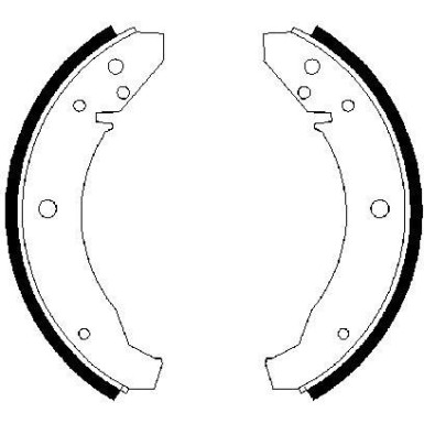 0 986 487 099 Bremsbackensatz