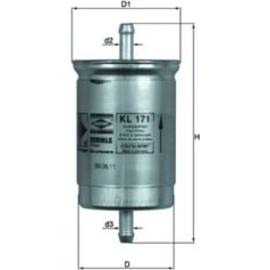 MAHLE Kraftstofffilter | KL 171