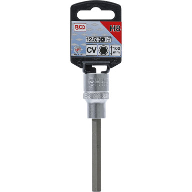 BGS Bit-Einsatz | Länge 100 mm | Antrieb Innenvierkant 12,5 mm (1/2"""") | Innensechskant 8 mm | 4263