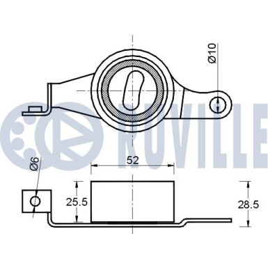 Spannrolle, Zahnriemen | 55217