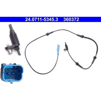 ATE ABS Sensor | 24.0711-5345.3