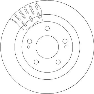 84 481 058 Bremsscheibe VA | MITSUBISHI Pajero Pinin 99 | DF7276