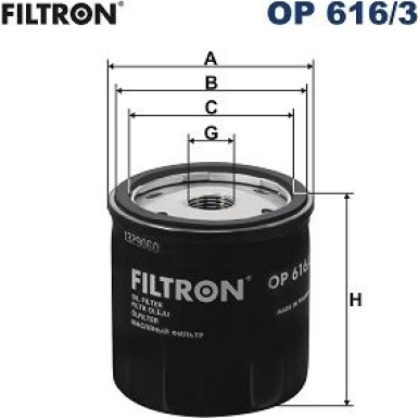 FILTRON Ölfilter | OP 616/3