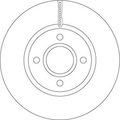 51 481 077 Bremsscheibe VA | FORD B-Max, Fiesta 12 | DF6509