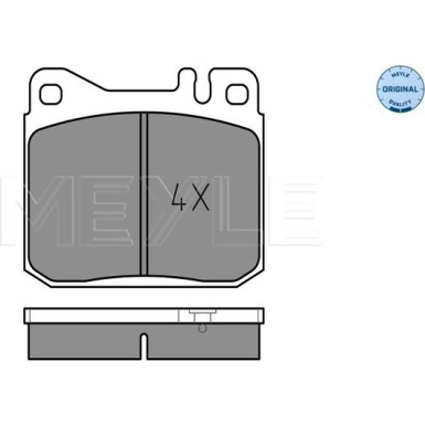 Bremsbelagsatz Db P. W123 79-85 | 252034117