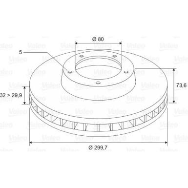 VALEO Bremsscheibe 197565