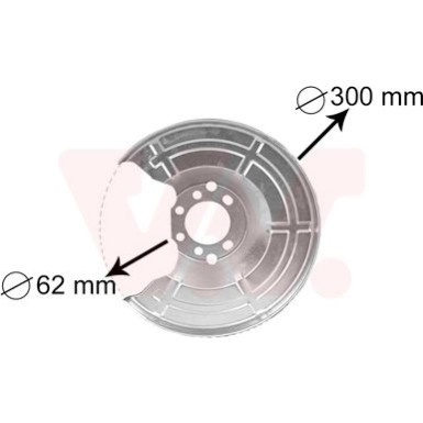 VAN WEZEL Spritzblech, Bremsscheibe | 3745371