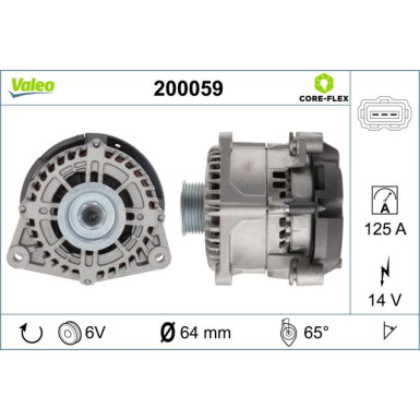 VALEO Generator 200059 VALEO CORE-FLEX