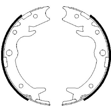 0 986 487 686 Bremsbackensatz, Feststellbremse