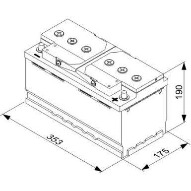T3 013 BOSCH | NKW-Batterie | 12V 88Ah 680A | 0 092 T30 130