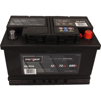 Maxgear Autobatterie 12V 72Ah/680A L- 278X175X175 L/Breite/Höhe | 572409068 D722