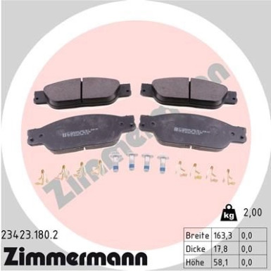 ZIMMERMANN Bremsbeläge