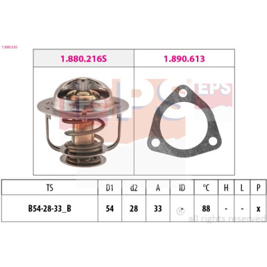 EPS Thermostat 1.880.535 Made in Italy - OE Equivalent