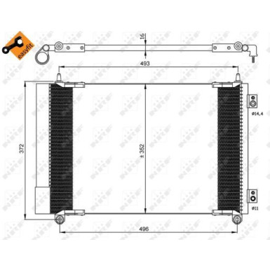 Kondensator, Klimaanlage EASY FIT 35899