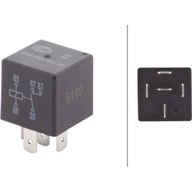 HELLA Relais, Arbeitsstrom HELLA Relais, Arbeitsstrom