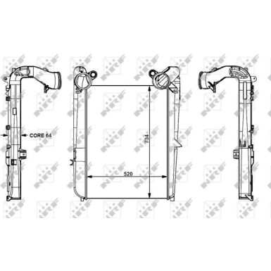 NRF Druckluftkühler 30298