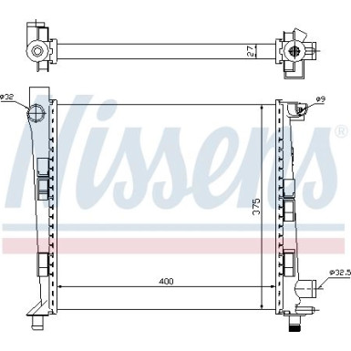 Wasserkühler PKW | MERCEDES A140-160 97 | 62546