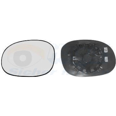 VAN WEZEL Spiegelglas, Außenspiegel VAN WEZEL Spiegelglas, Außenspiegel