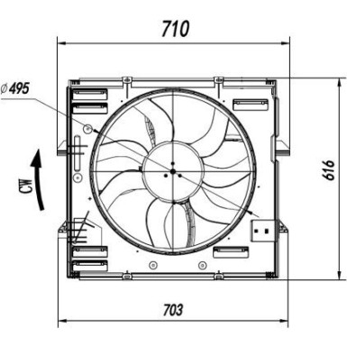 NRF Lüfter, Motorkühlung 47921