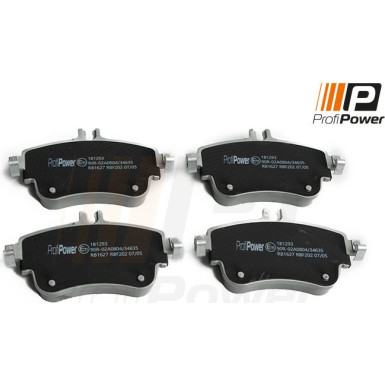PROFIPOWER Bremsbelagsatz, Scheibenbremse 1B1293