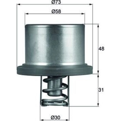 Ringschieberthermostat | PORSCHE CAYENNE Turbo S 4.8 07 | THD 2 89