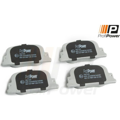 PROFIPOWER Bremsbelagsatz, Scheibenbremse 1B2165