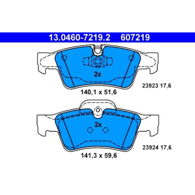 Bremsbelagsatz Db T. W164/X164/W251/W463 05 | 13.0460-7219.2