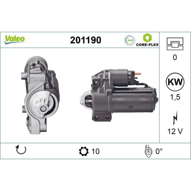 VALEO Anlasser 201190 VALEO CORE-FLEX