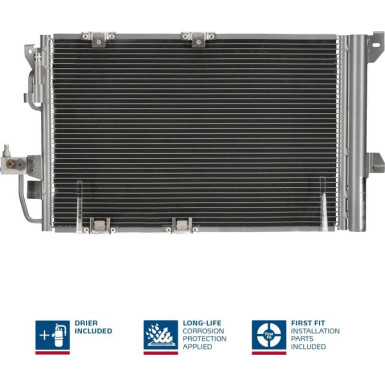 Kondensator PKW OPEL ASTRA 1,4-2,2i,2,0Di,2,2DTi 02 FIRST FIT 94650
