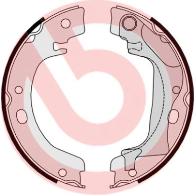 Bremsbackensatz HA TOYOTA Corolla 01-09 ESSENTIAL LINE S 83 560