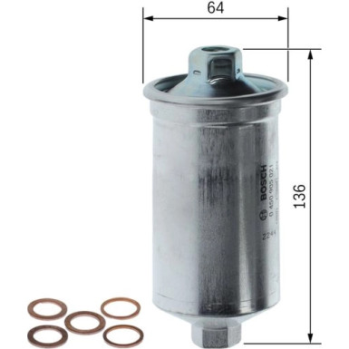 Kraftstofffilter | AUDI 80,100,200 CITR CX II 76-92 | 0 450 905 021