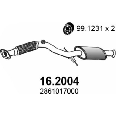 Vorschalldämpfer | HYUNDAI Matrix 01 | 16.2004 Vorschalldämpfer | HYUNDAI Matrix 01 | 16.2004