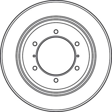 Bremsscheibe Hyundai T. Teracca TRW SINGLE DF4903S
