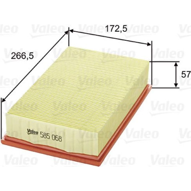 VALEO Luftfilter | 585068