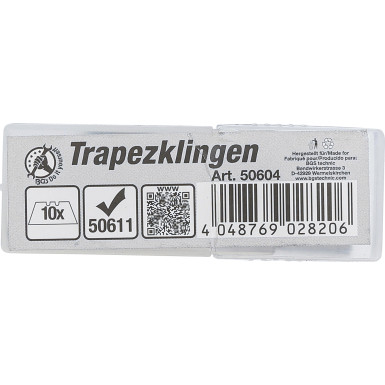 BGS Trapezklingen-Satz für Art. 50611 10-tlg BGS Do it yourself 50604