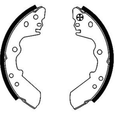 91045100 Bremsbackensatz 91045100 Bremsbackensatz