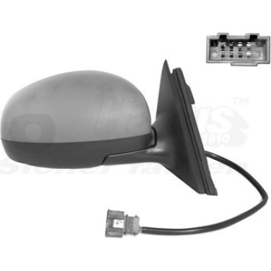 Außenspiegel Skoda Fabia konvex. grundiert OE 5J1857508E HAGUS 7627808