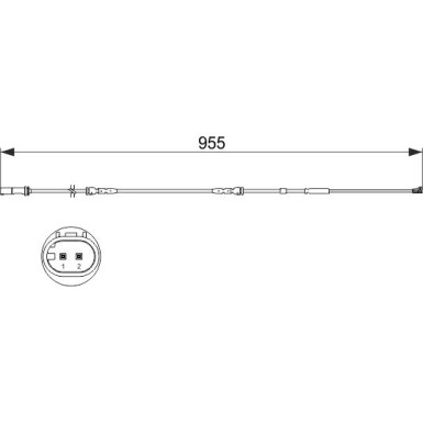 1 987 473 511 Warnkontakt, Bremsbelagverschleiß