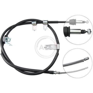 A.B.S. Handbremsseil Seilzug Festellbremse K19307 A.B.S. Handbremsseil Seilzug Festellbremse K19307